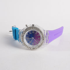 Girls Multicolour Rubber Straps Wrist Watch