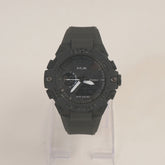 Black sports digital analogue watch for mans
