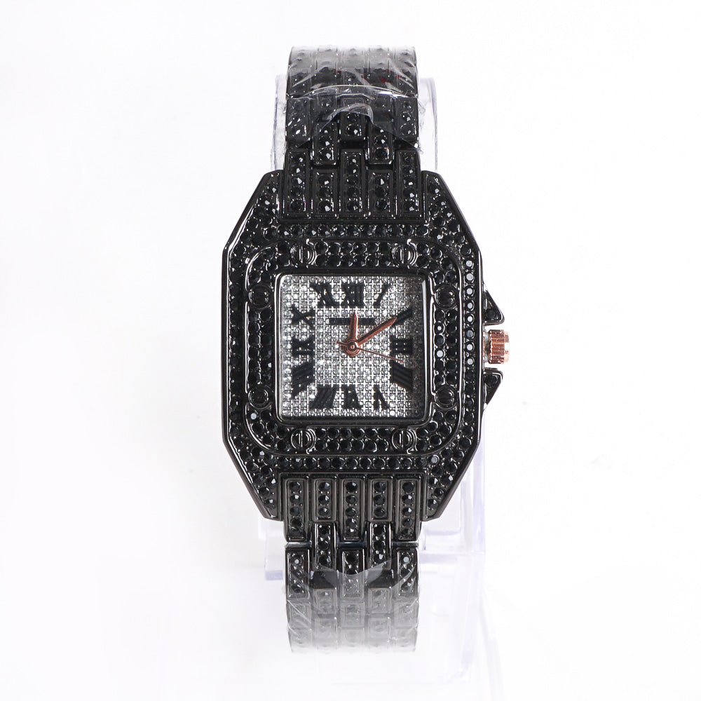 Women Stylish Chain Wrist Watch BlacK