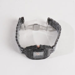 Women Stylish Chain Wrist Watch BlacK