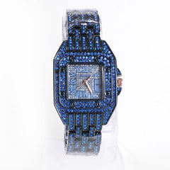 Women Stylish Chain Wrist Watch Blue