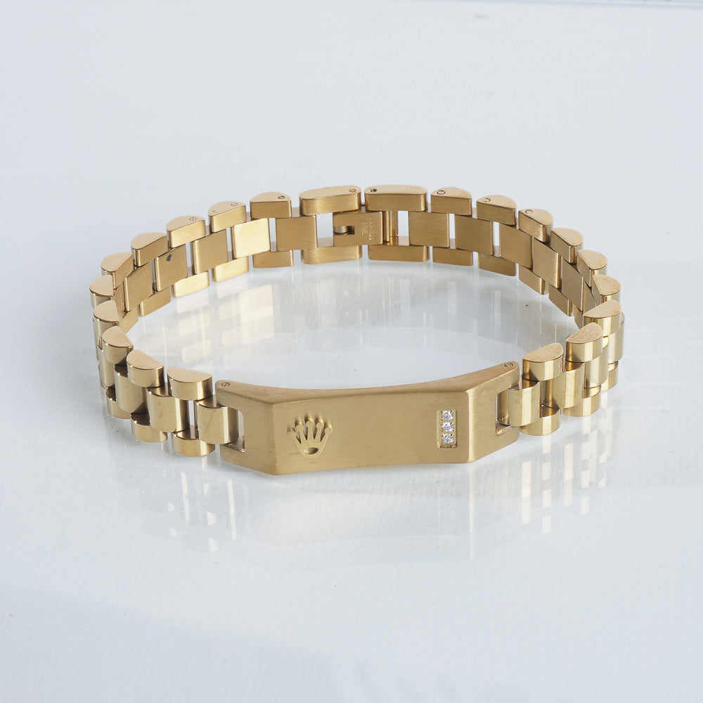 Mens Golden Chain Bracelet R
