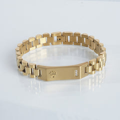 Mens Golden Chain Bracelet R