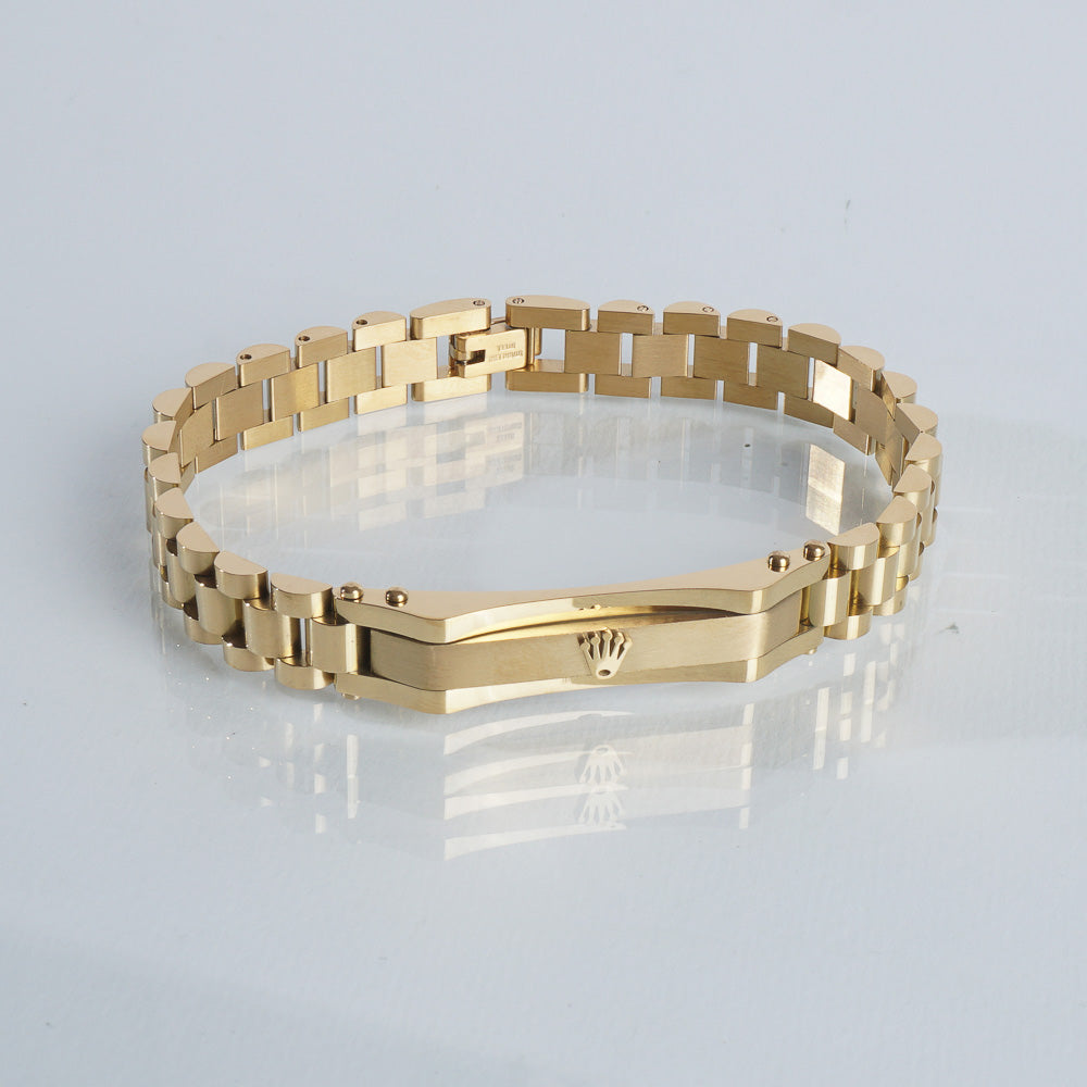 Mens Golden Chain Bracelet R