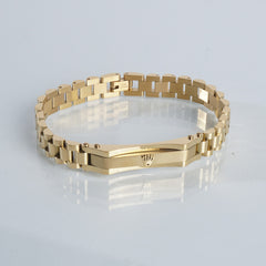 Mens Golden Chain Bracelet R