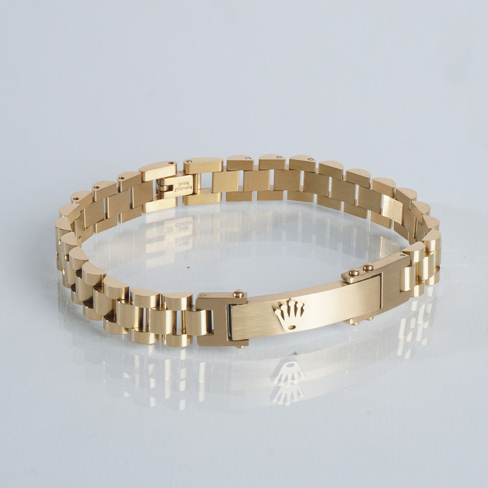 Mens Golden Chain Bracelet R