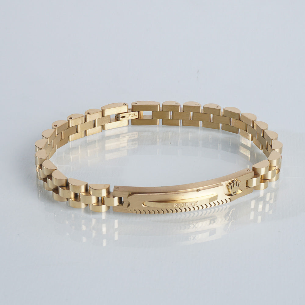 Mens Golden Chain Bracelet R