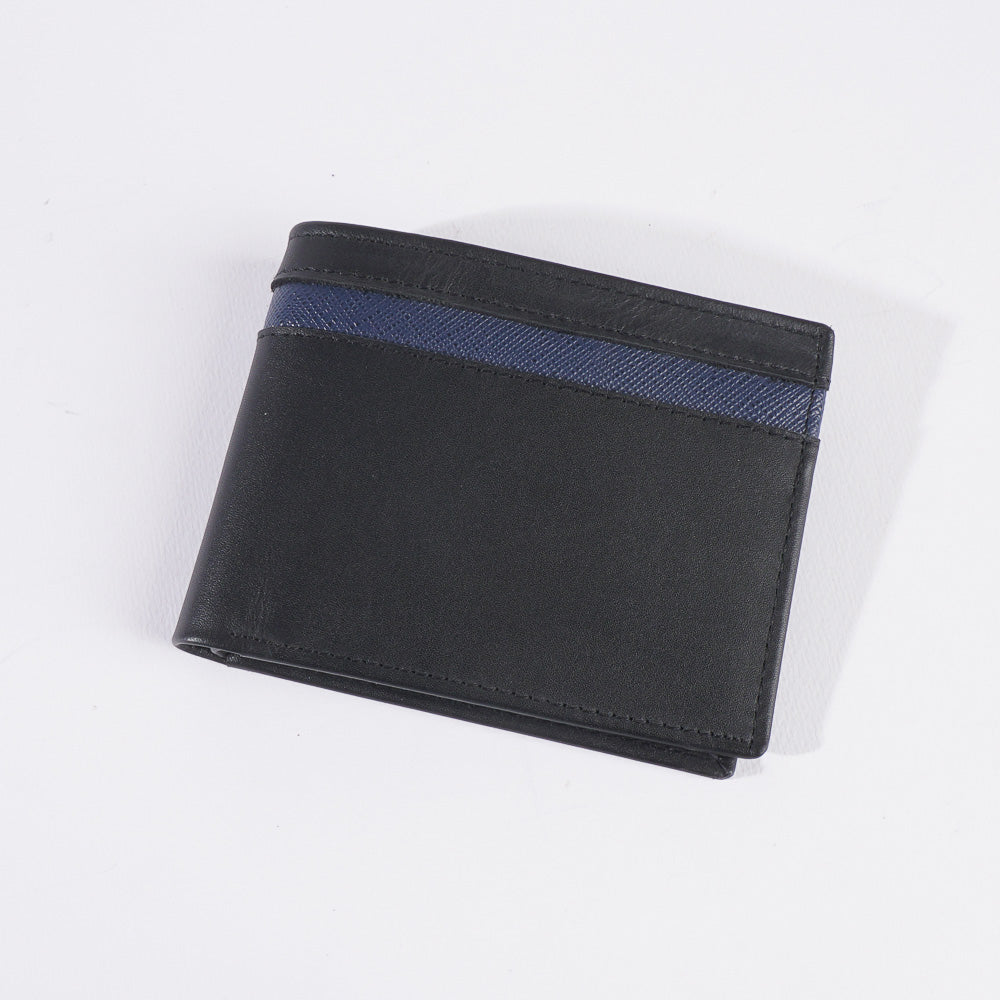 Genuine leather Wallet For Men Black Blue