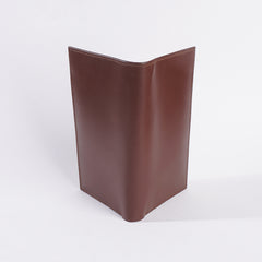 Genuine Leather Bifold Long Travel Wallet Brown