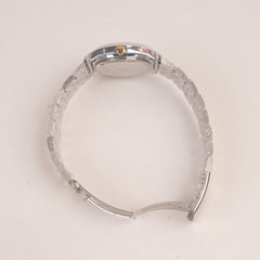 Two Tone Chain Wrist Watch White Dial