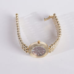 Womens Golden Chain Watch Copper Color