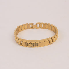 Mens Golden Chain Bracelet R