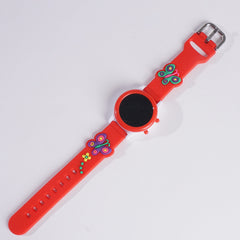 Digital LED KIDS Wrist Watch Red B Design