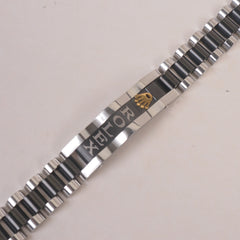 Two Tone Mens Back Chain Bracelet R