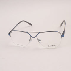 Metal Optical Frame For Woman Silver Blue 90455