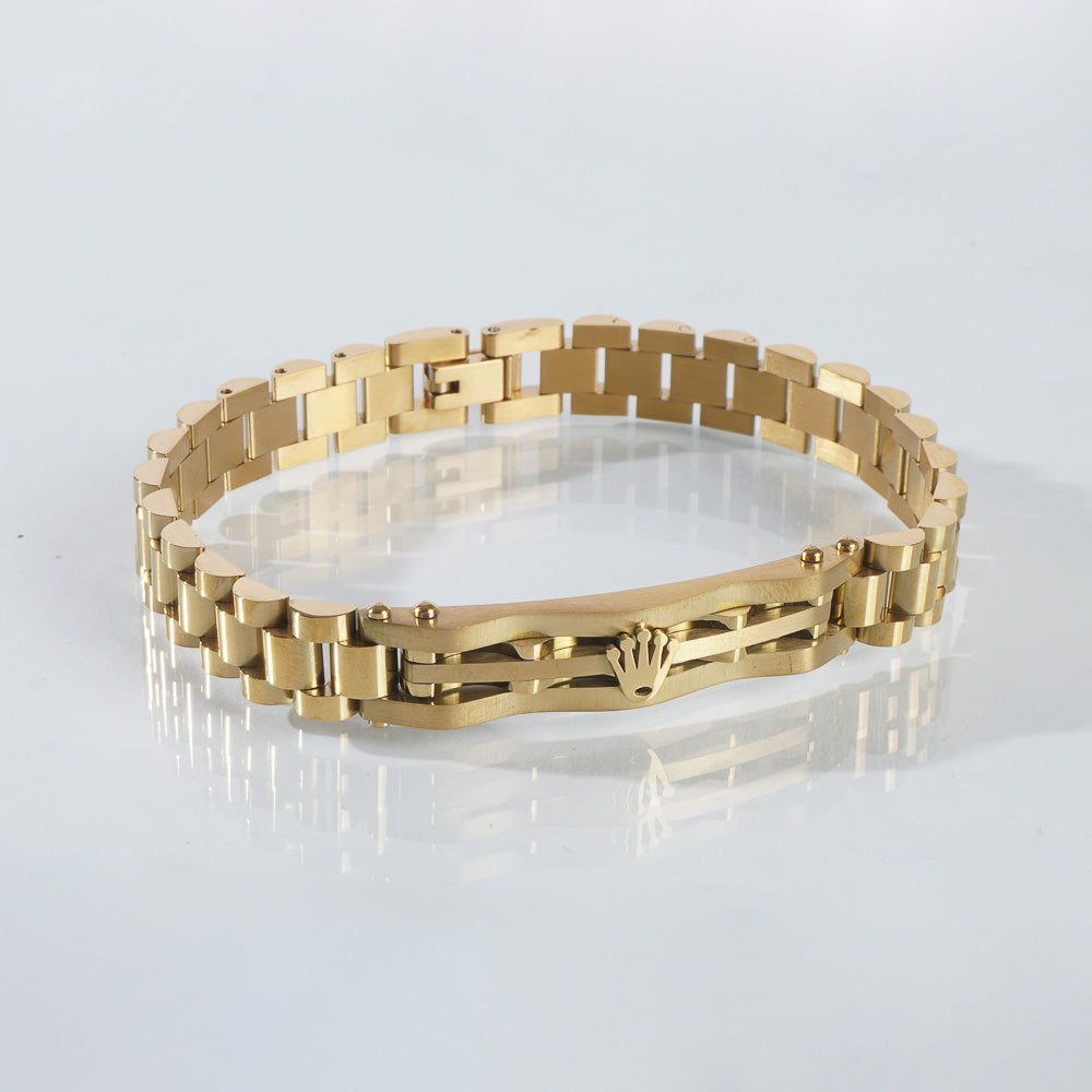 Mens Golden Chain Bracelet R