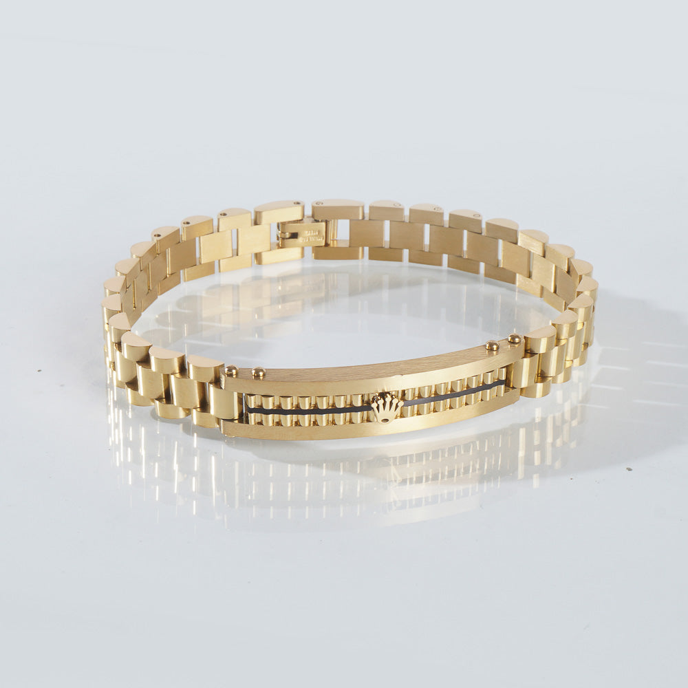 Mens Golden Chain Bracelet R