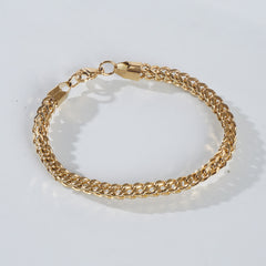 Mens Golden Chain Bracelet