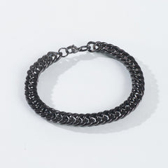 Mens Black Chain Bracelet