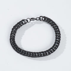 Mens Black Chain Bracelet