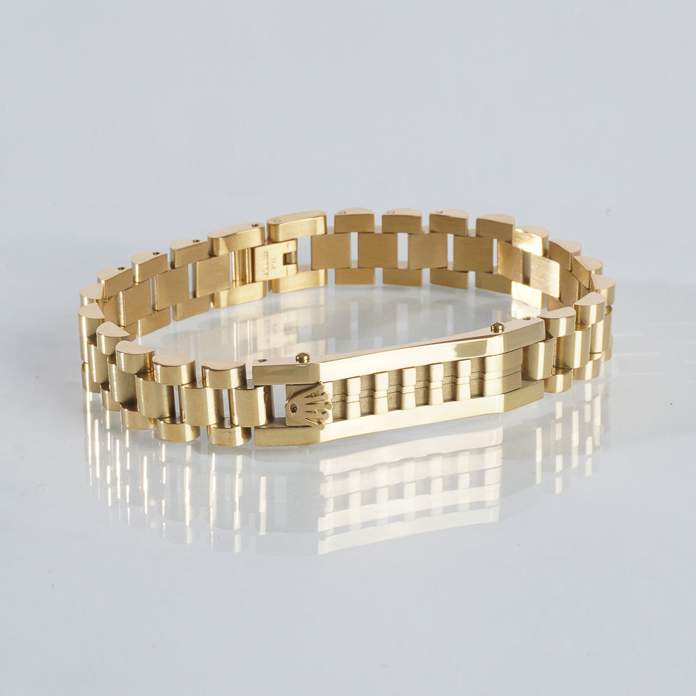 Mens Golden Chain Bracelet R