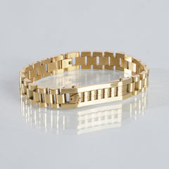 Mens Golden Chain Bracelet R