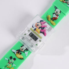 KIDS CHARACTER WATCH WITH MUSICAL SOUND GREEN