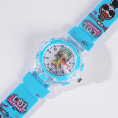 Kids Cyan Character Analog Watch
