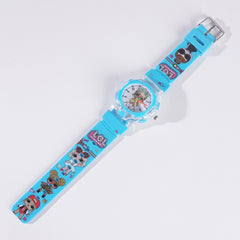 Kids Cyan Character Analog Watch
