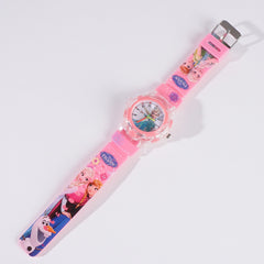 Kids Pink Character Analog Watch