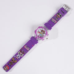 Kids Purple Character Analog Watch