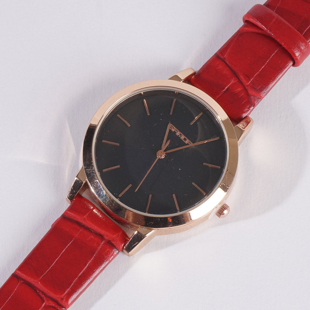 Women Stylish Wrist Watch Red