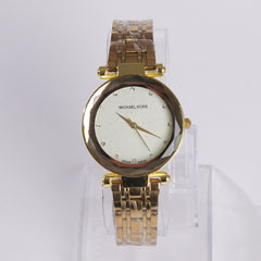 Women Stylish Chain Wrist Watch Golden