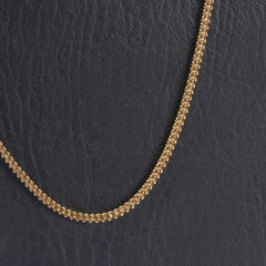 Mens Fancy Chain Necklace 3mm Golden