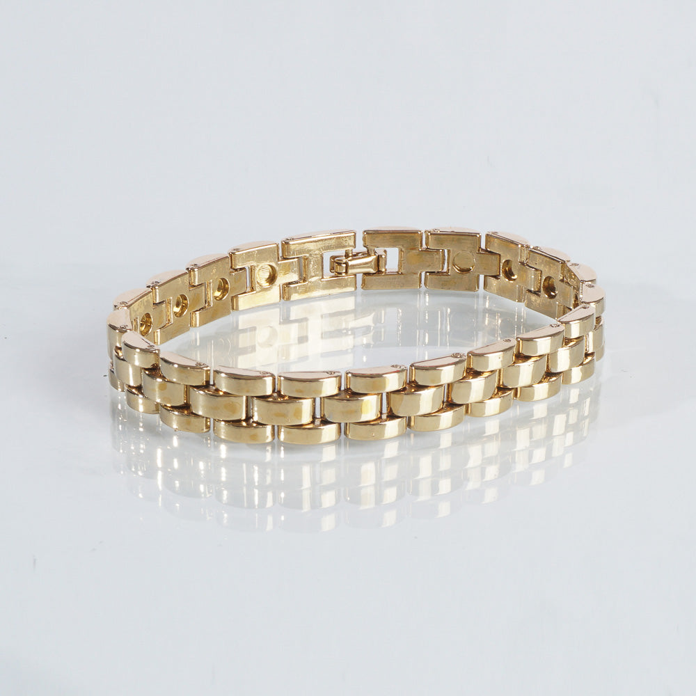 Golden Chain Bracelet For Men 10mm
