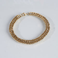 Mens Golden Chain Bracelet