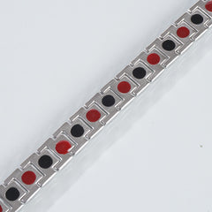 Mens Silver Chain Bracelet Healing