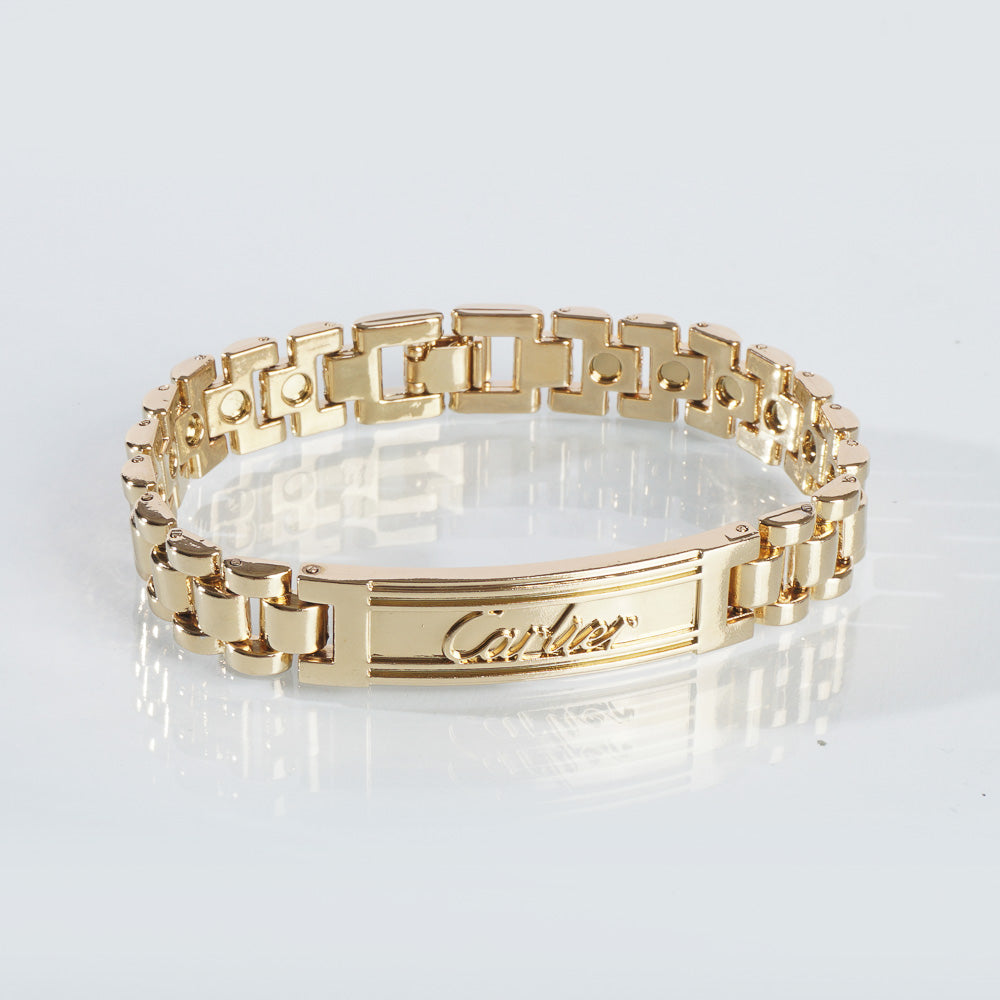 Mens Golden Chain Bracelet C