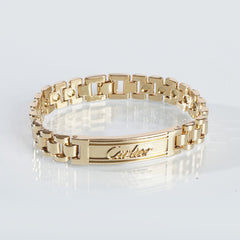 Mens Golden Chain Bracelet C