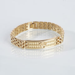 Mens Golden Chain Bracelet R