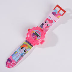 Kids Projection Watch Pink