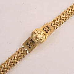 Mens Golden Chain Bracelet R