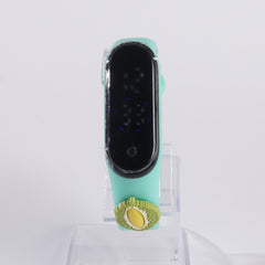 Kids LED Wrist Band Watch Lite Green
