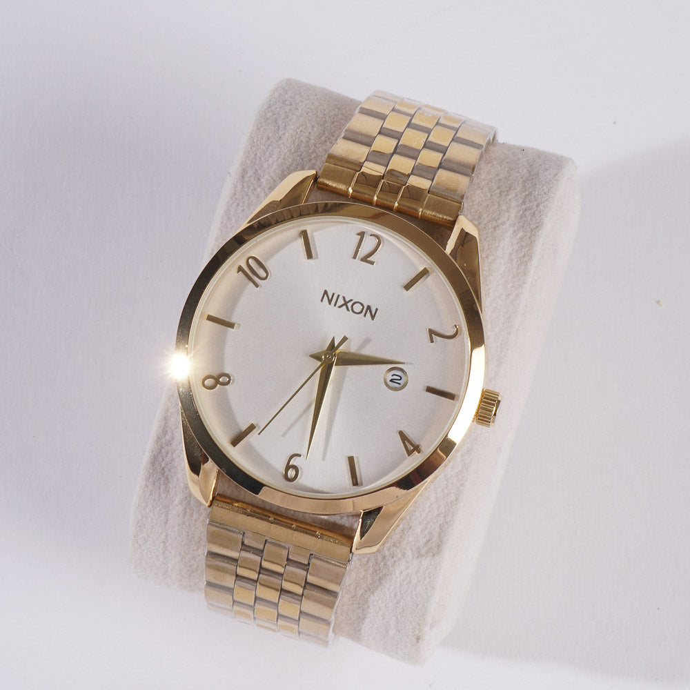 Golden Chain Wrist Watch For Men & Women W