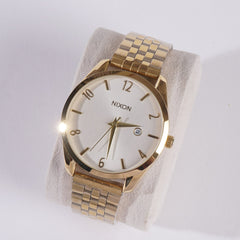 Golden Chain Wrist Watch For Men & Women W
