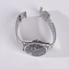 Silver Chain Wrist Watch For Men & Women