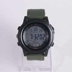 Mens Digital LED Sport Watch Olive Green