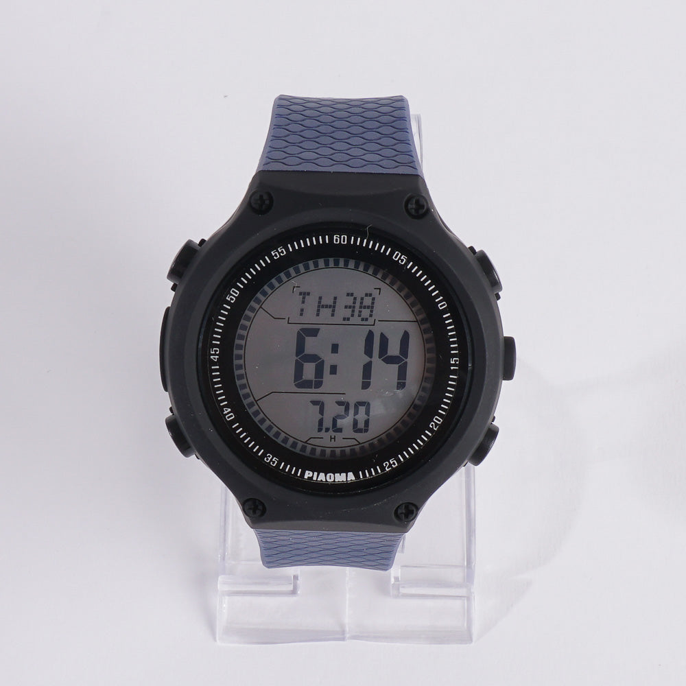 Digital LED Sports Watch For Man Blue
