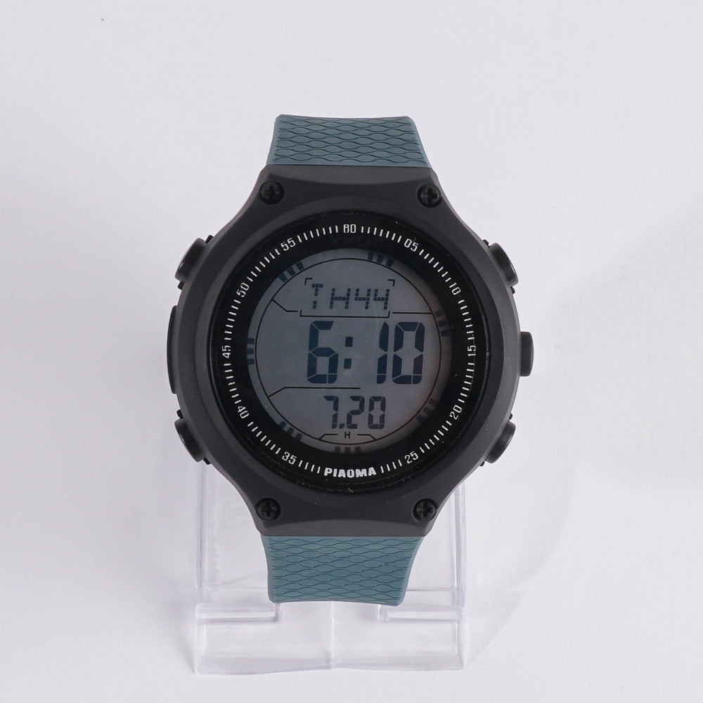 Digital LED Sports Watch For Man Green