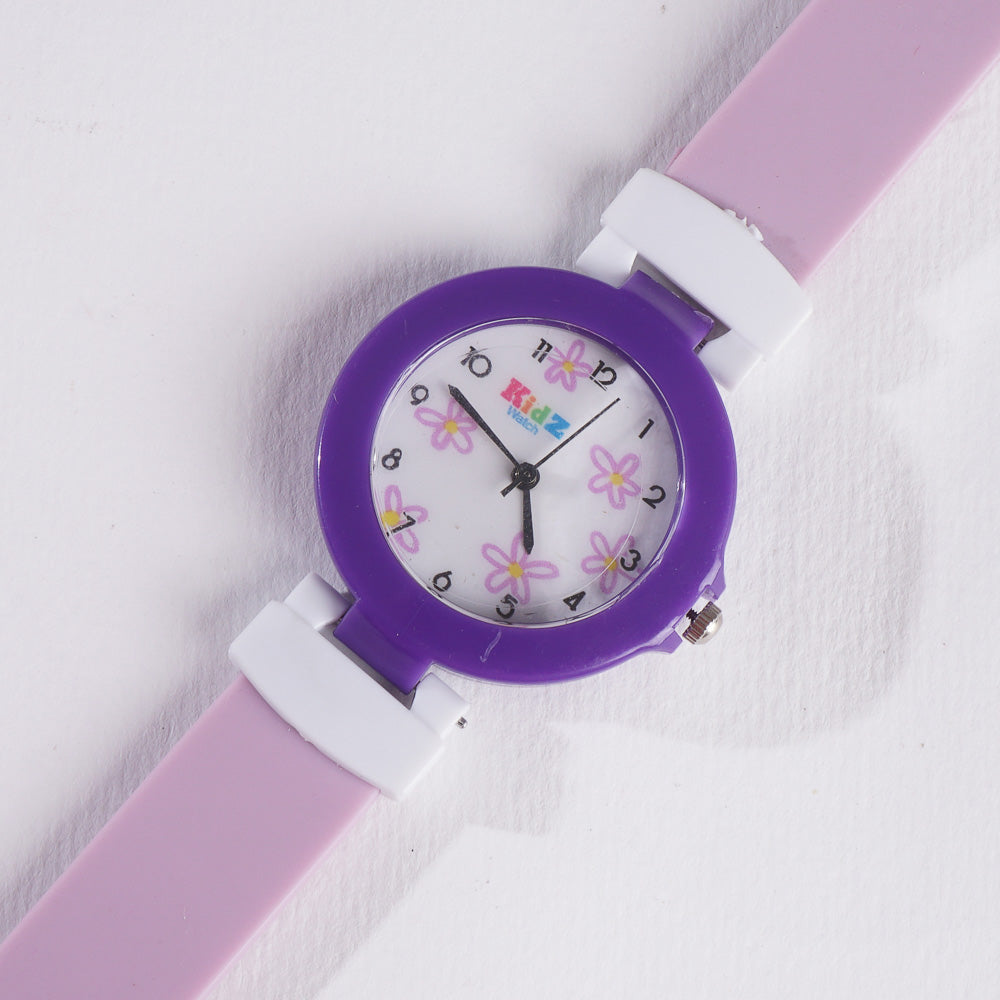 Kids Purple Analog Watch